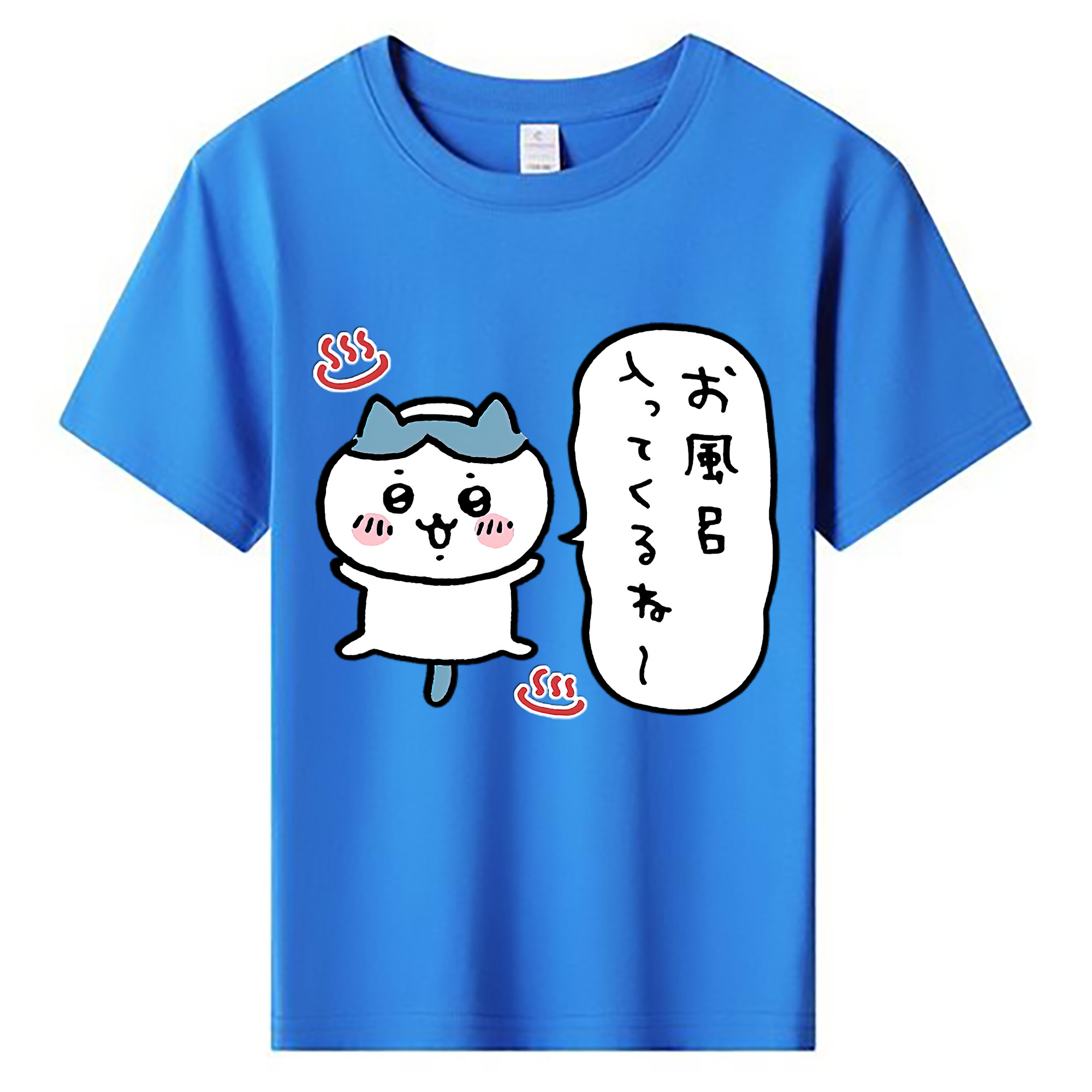 （画像用） ちいかわ ハチワレ Chii-kawa hachiware 綿100％キッズTシャツ（フロントプリント）